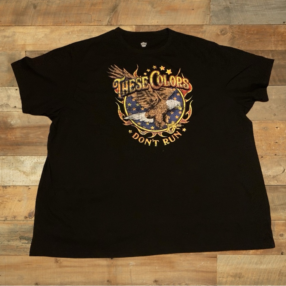4th Fourth Of July American Flag USA Shirt Holiday Colors Don’t Run Eagle Free